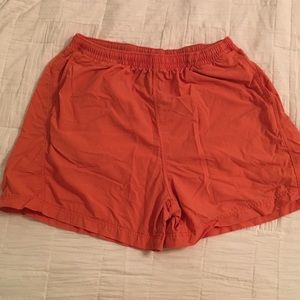 Orange Patagonia shorts